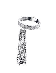 Серебряное кольцо с цепями