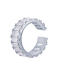 Серебряное кольцо с фианитами Baguette