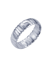 Серебряное кольцо Library фактурное