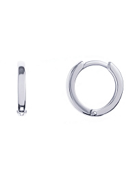 Серебряные серьги кольца 12 мм