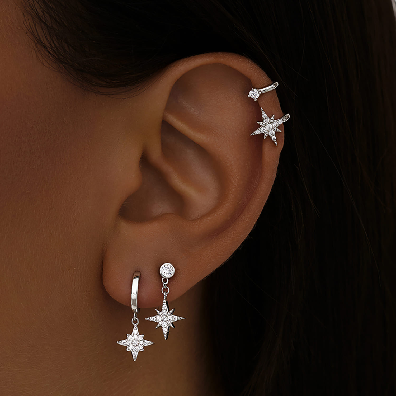 Արծաթե թևնոց աստղի տեսքով MIESTILO MIE