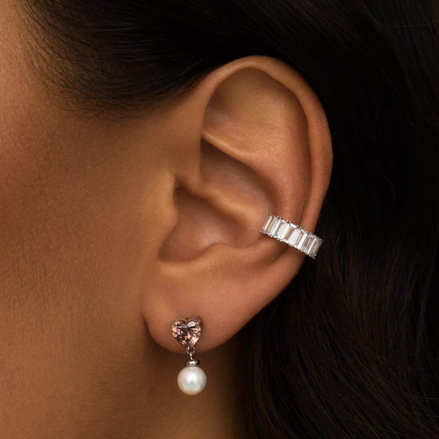 GALATEA արծաթե ականջօղեր MIE մարգարիտներով