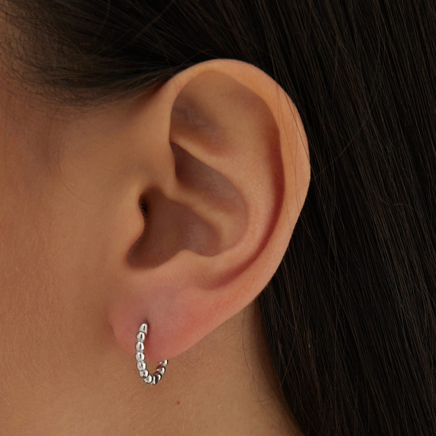 

Серебряные серьги-конго в виде бусин MIESTILO MIE