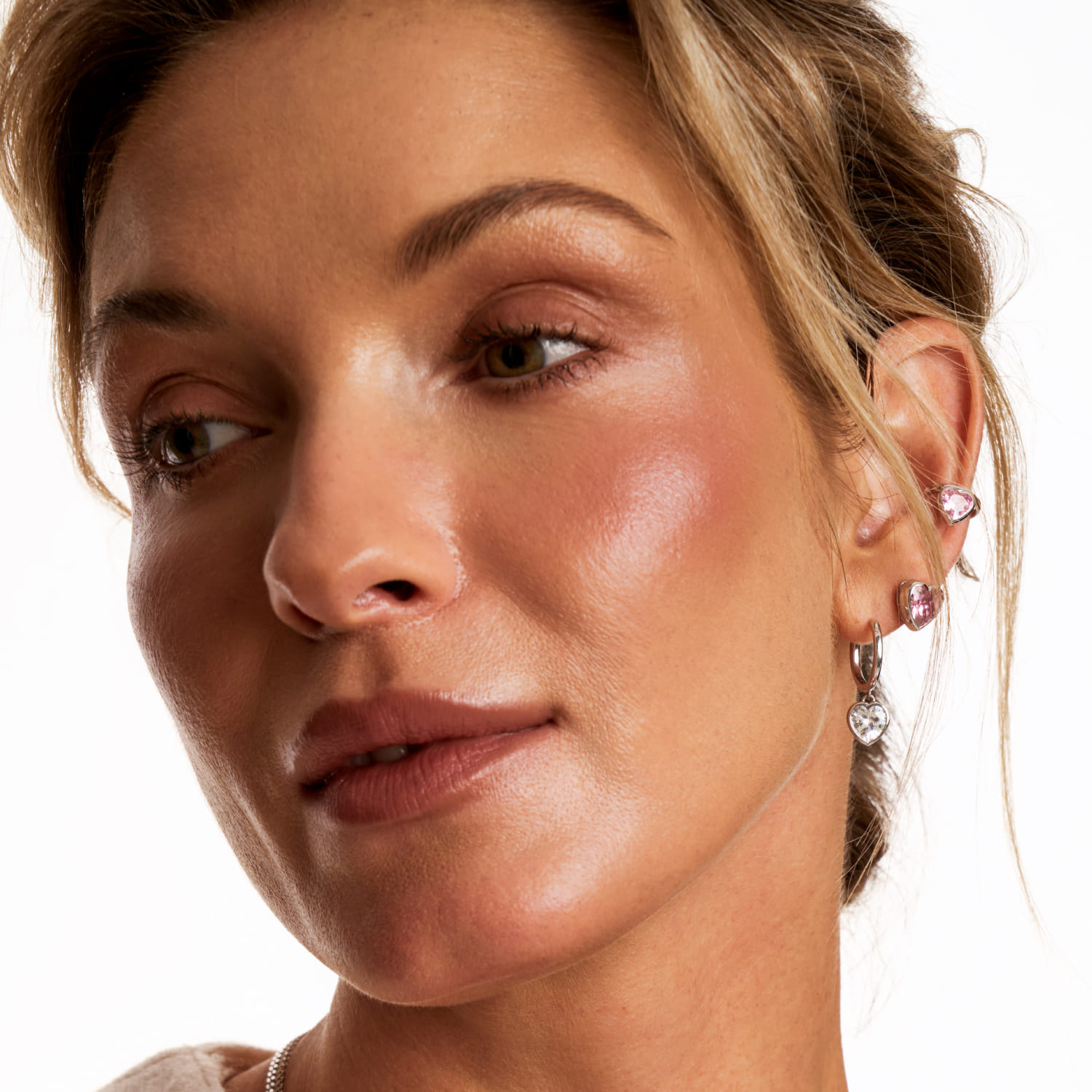 SWEETHEART արծաթե ականջօղեր MIE սրտով