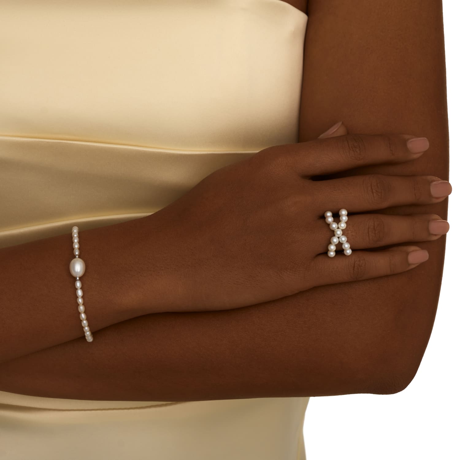 Արծաթե ապարանջան SICILIA մարգարիտներով MIE