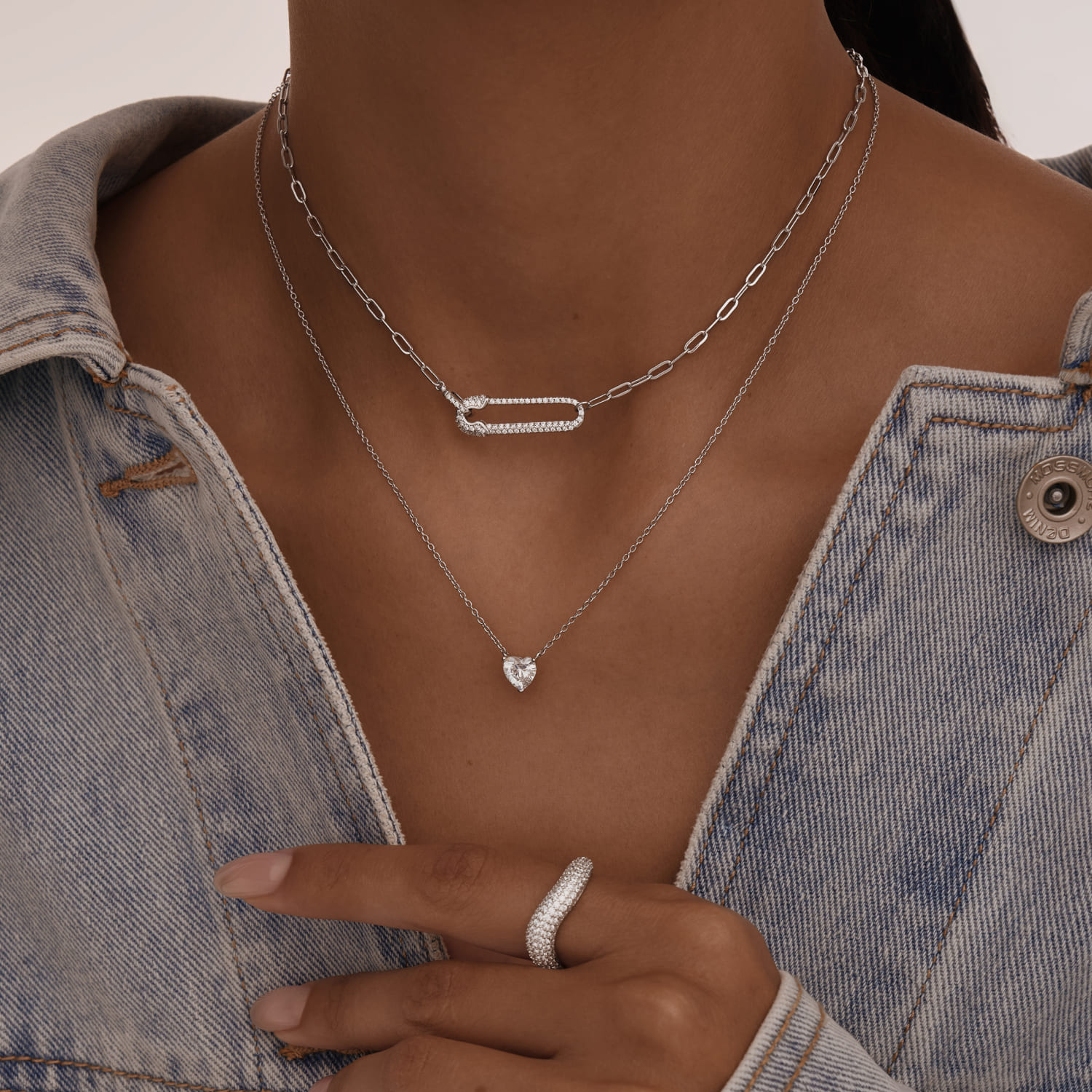 

Серебряная подвеска с фианитом в огранке сердце MIESTILO MIE