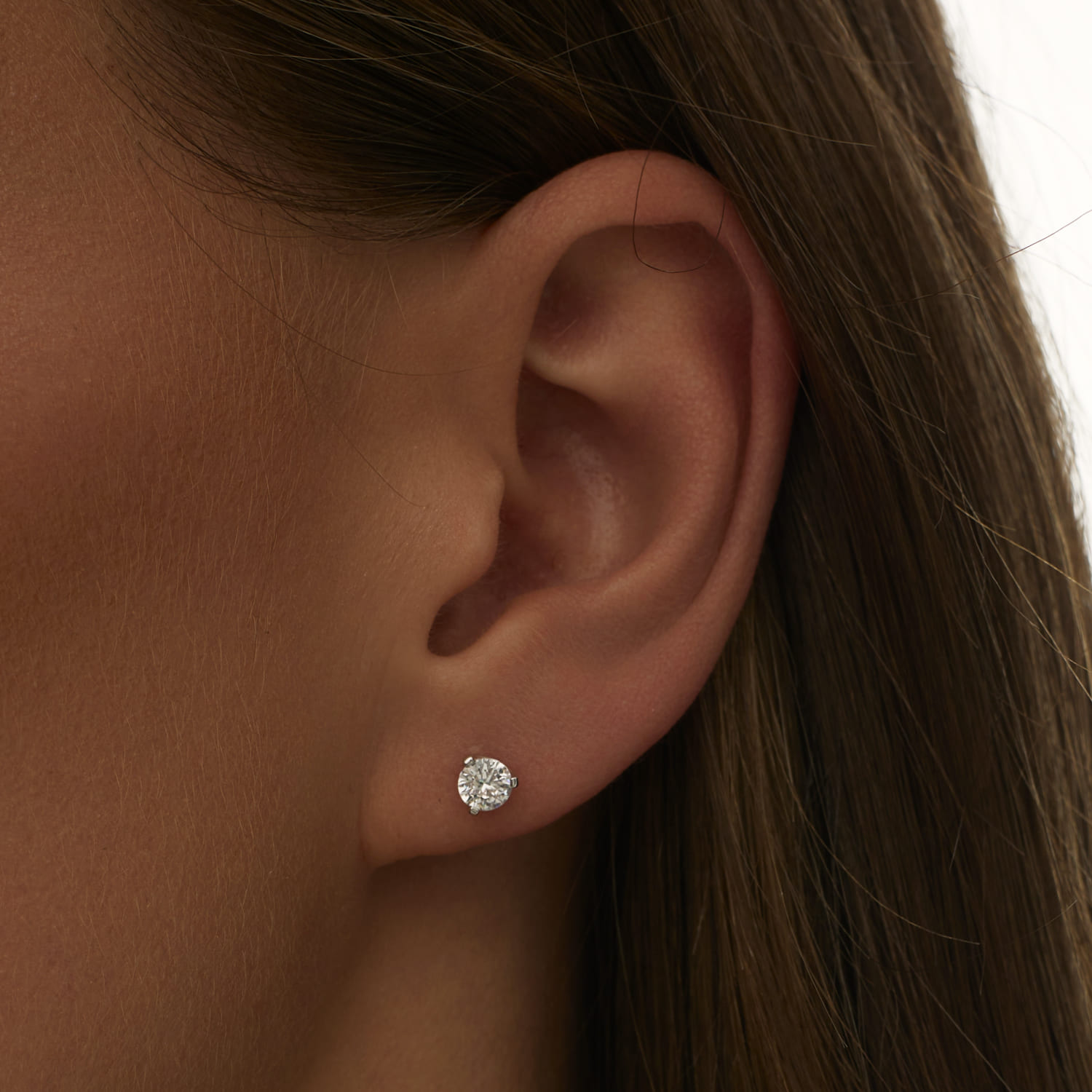 

Серебряные серьги гвоздики с фианитом MIESTILO MIE