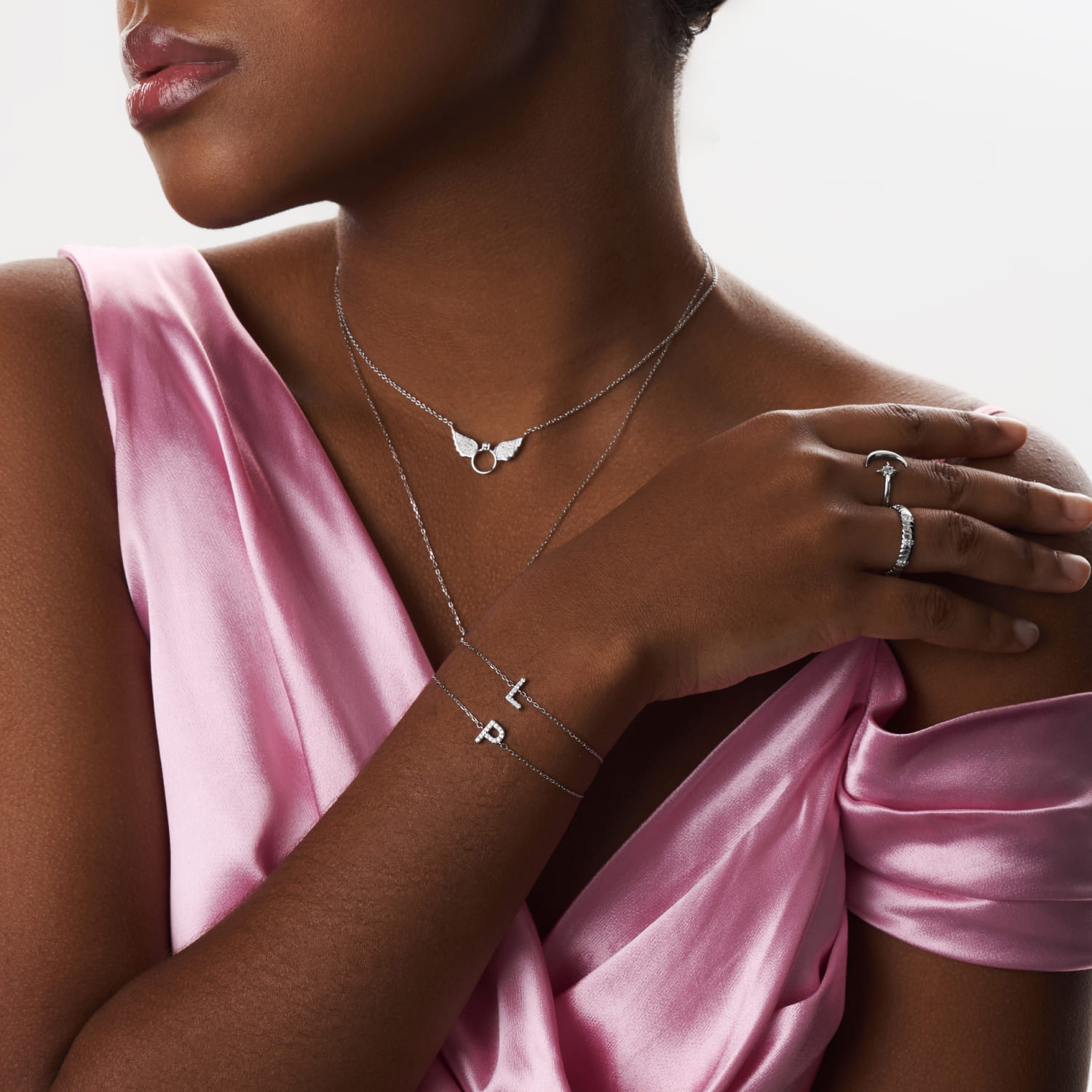 Արծաթե ապարանջան L տառով MIESTILO MIE