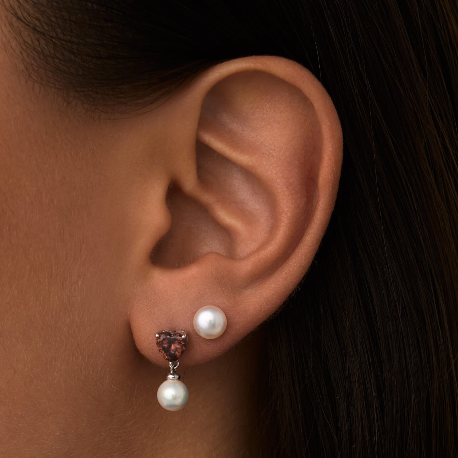 GALATEA արծաթե ականջօղեր MIE մարգարիտներով