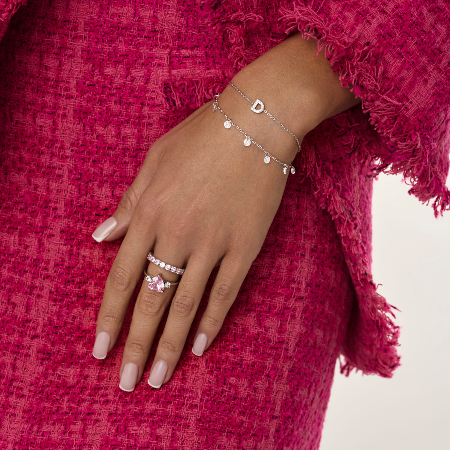 

Серебряный браслет с буквой D MIESTILO MIE