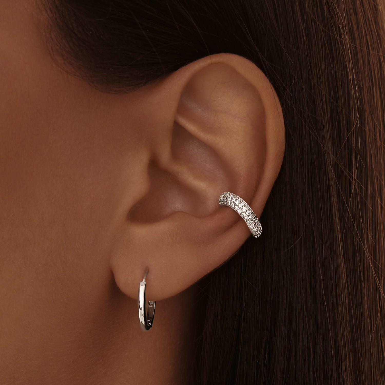 Արծաթյա կոնգո ականջօղեր M MIESTILO MIE