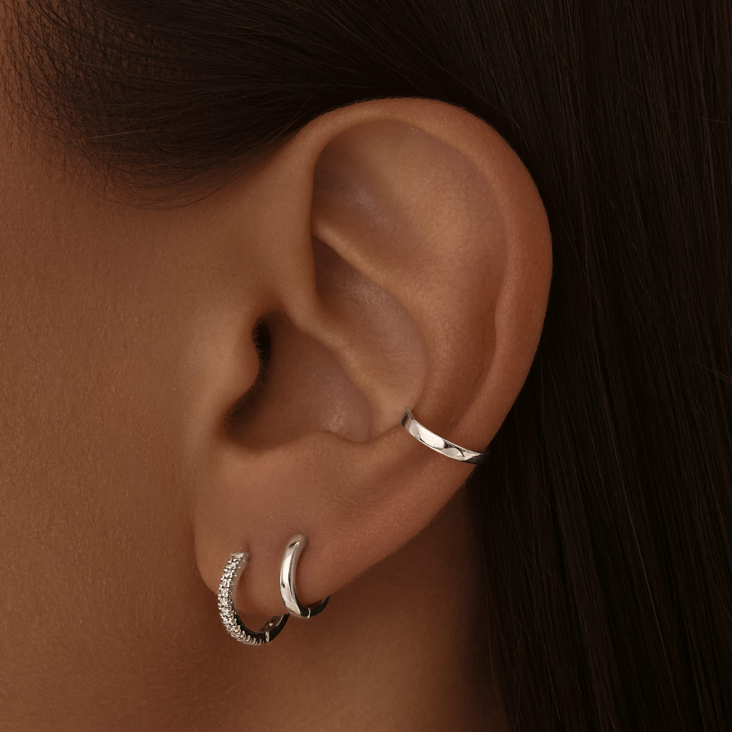 Արծաթյա կոնգո ականջօղեր S MIESTILO MIE