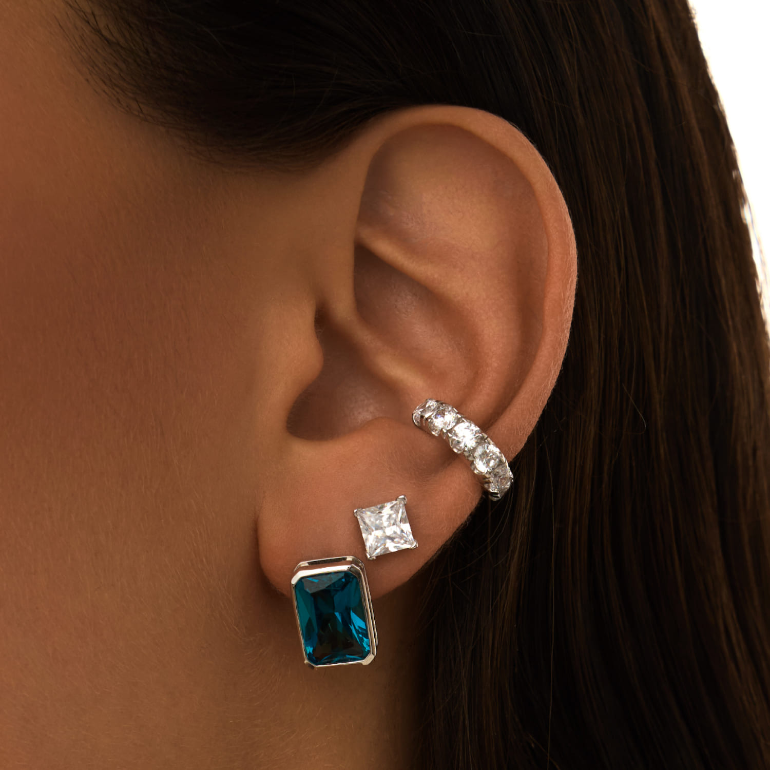 GALATEA արծաթե ձևափոխվող ականջօղեր՝ MIE մարգարիտներով