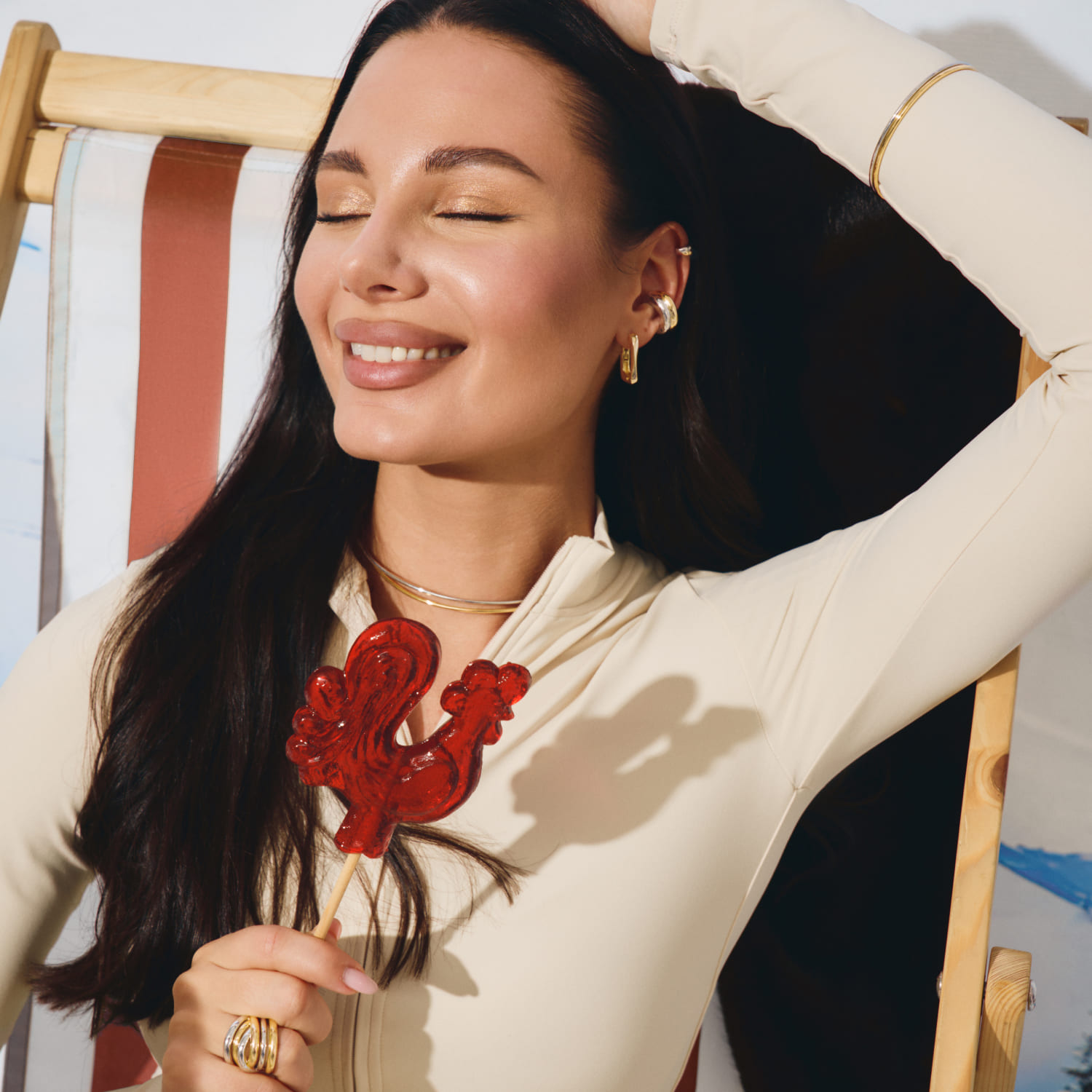 Լայն բազմաշերտ երկգույն արծաթե մատանի MIE