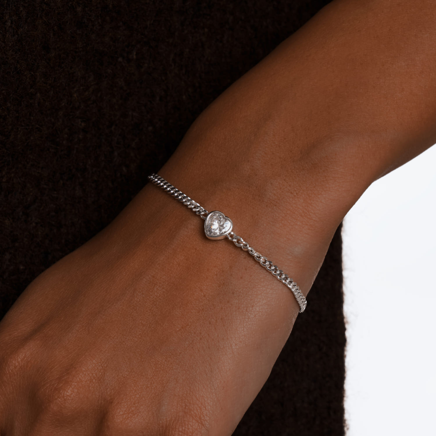 

Серебряный браслет с фианитом Ангел MIE