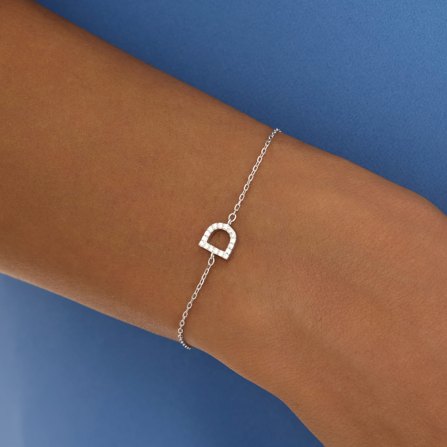 

Серебряный браслет с буквой D MIESTILO MIE