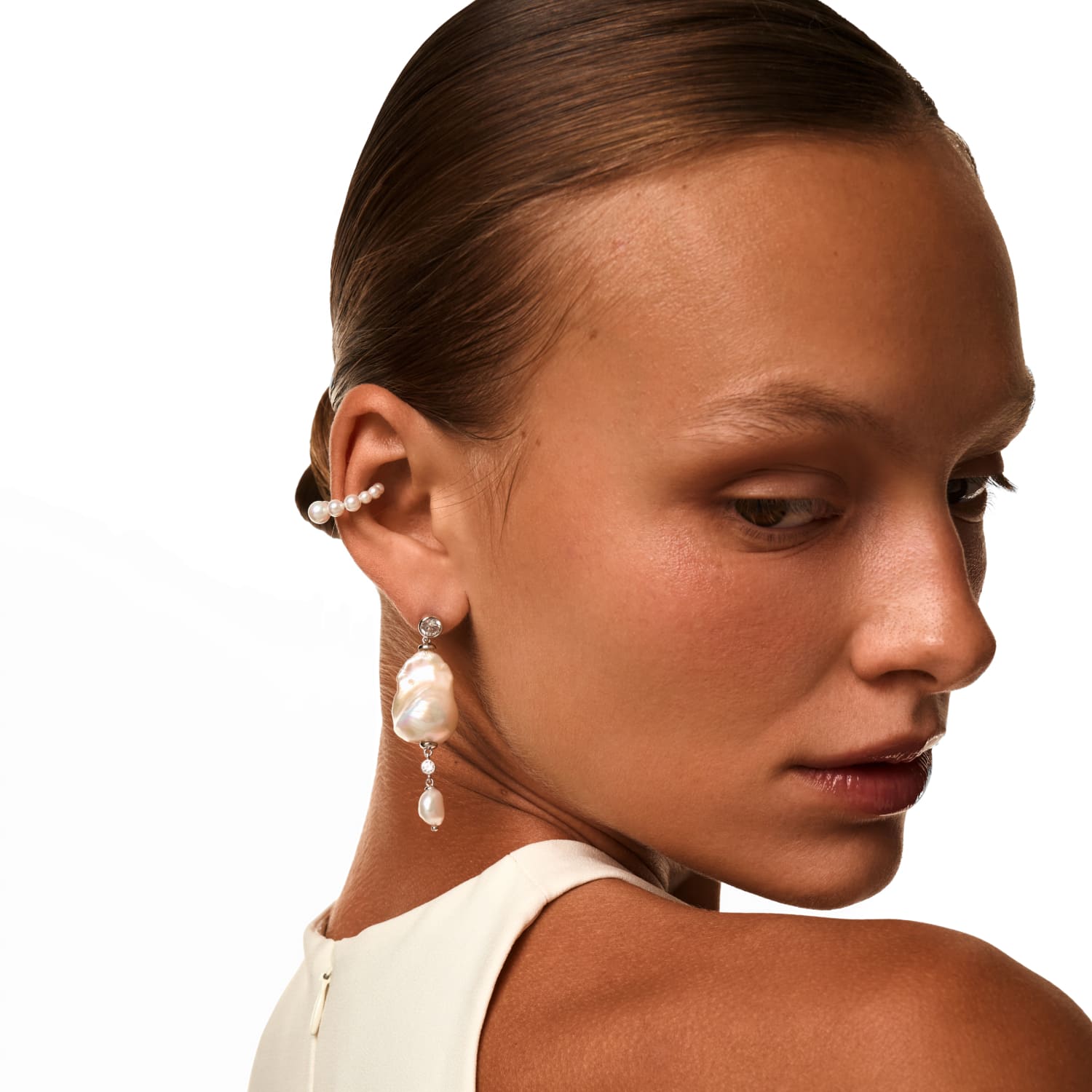 Արծաթե թևնոց SICILIA մարգարիտներով MIE