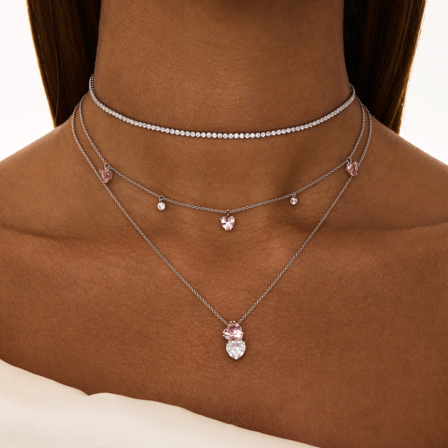 Արծաթե չոկեր վզնոց SWEETHEART MIE