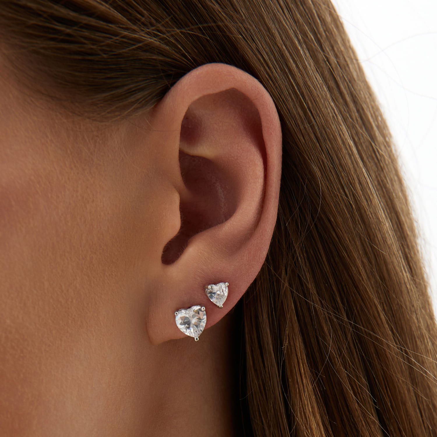 MIE Sophia 7 մմ արծաթե ականջօղեր՝ խորանարդ ցիրկոնիումով