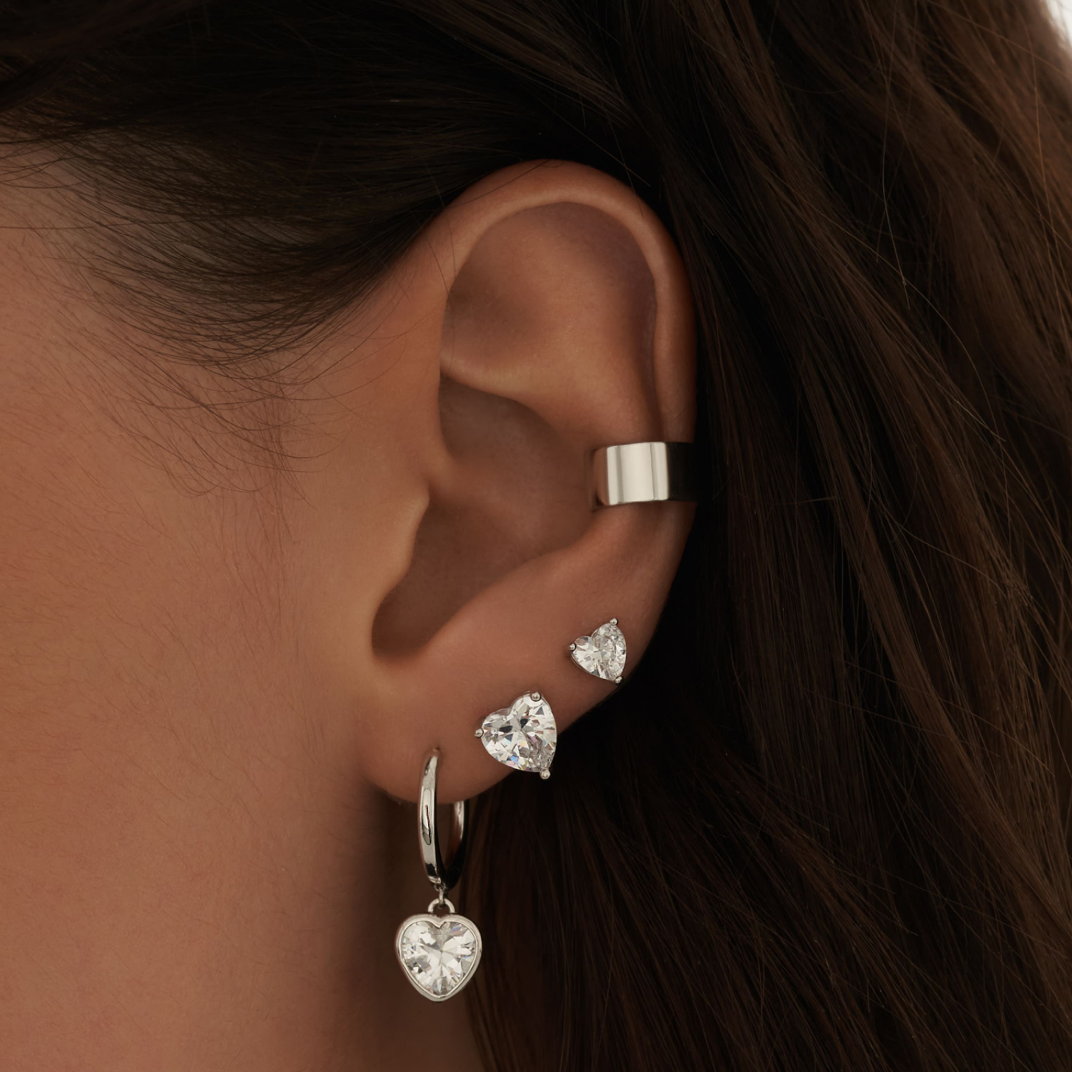 MIE Sophia 5 մմ արծաթե ականջօղեր՝ խորանարդ ցիրկոնիումով