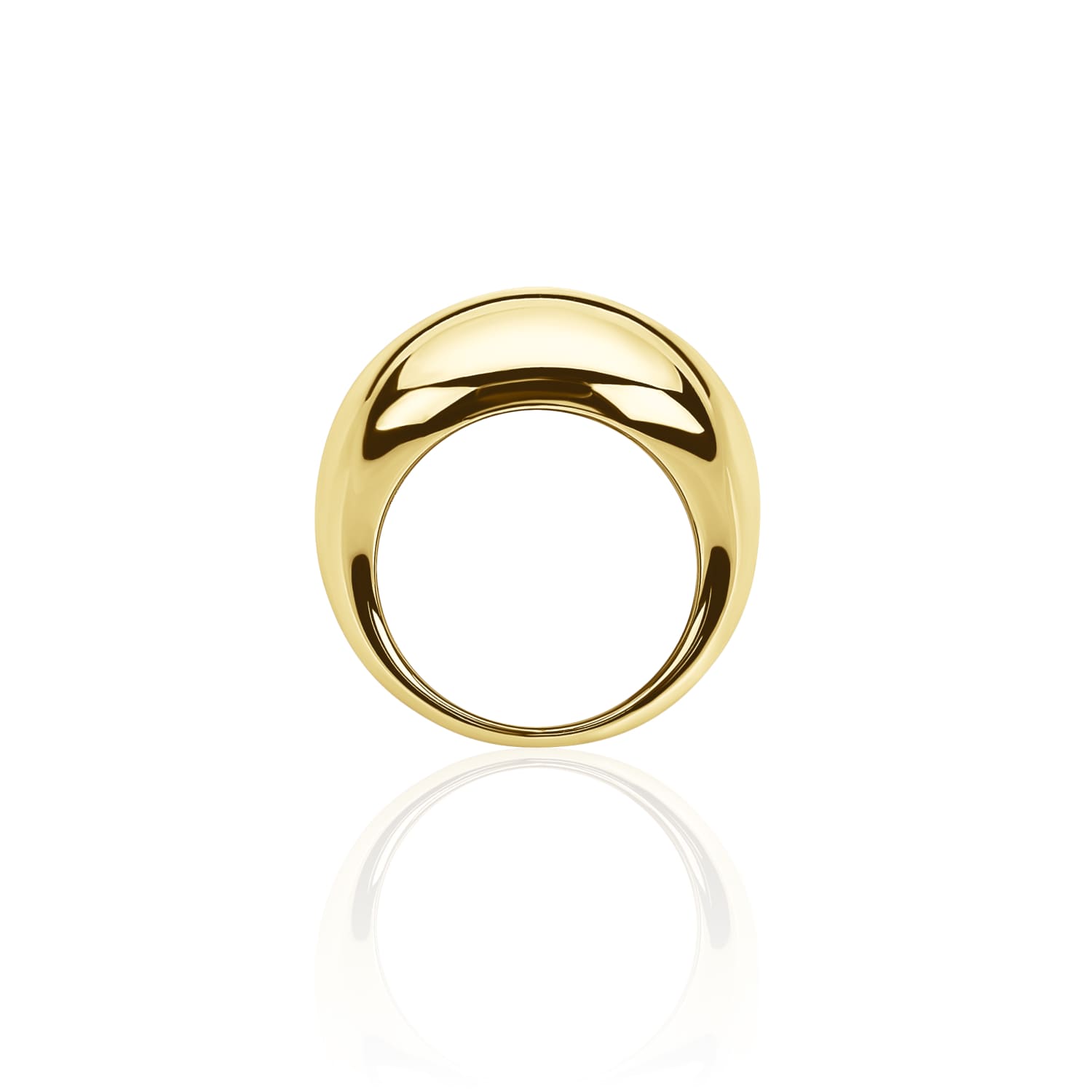 PENELOPE ծավալուն մատանի՝ պատրաստված դեղին ոսկով պատված արծաթից MIE