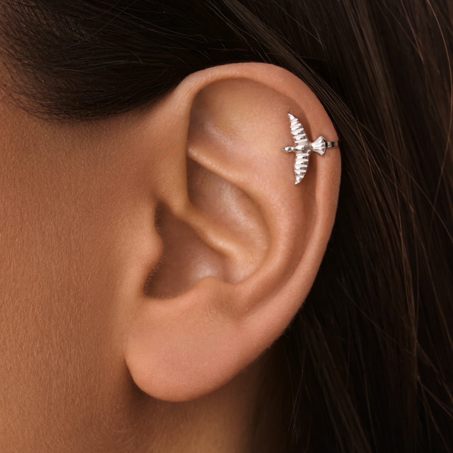 

Серебряный кафф в форме птички MIESTILO MIE