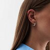 Серебряные серьги со звёздами и фианитами Miestilo
