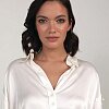 Позолоченный кафф с подвеской и фианитами Miestilo