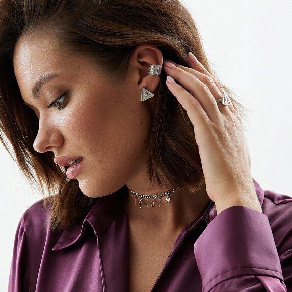 Серебряный кафф с надписью HOPE LOVE FAITH  Miestilo