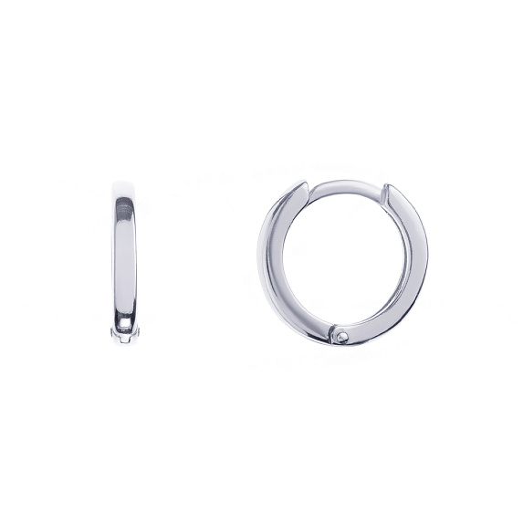 Серебряные серьги кольца 12 мм Miestilo