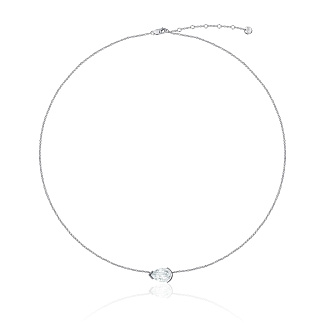 Серебряное колье PURITY с белым топазом Miestilo