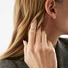 Серебряное кольцо с фианитами Miestilo