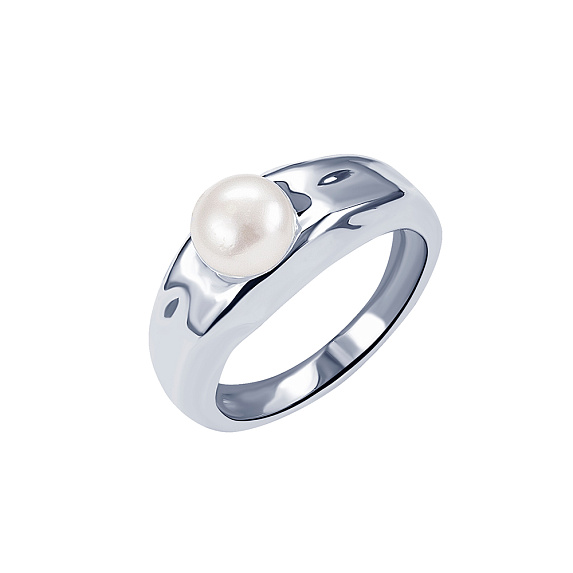 Серебряное кольцо с натуральным жемчугом Miestilo