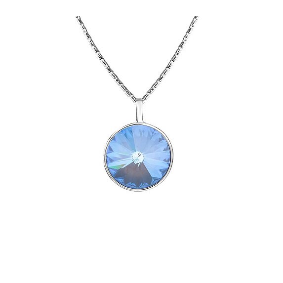 Серебряная подвеска с синим кристаллом Swarovski® Miestilo