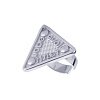 Кафф TRINITY в форме треугольника из серебра
