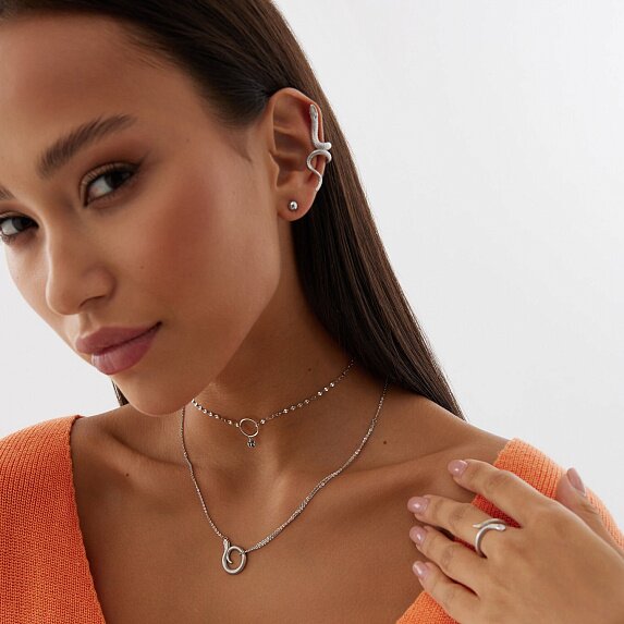 Серьги BASIC из серебра Miestilo
