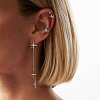 Серебряный кафф со звездой и фианитами "Sirius" Miestilo