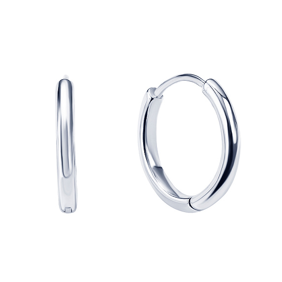 Серебряные серьги - кольца 12 мм Miestilo