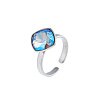 Серебряное кольцо с кристаллами Swarovski® Black Diamond Shimmer