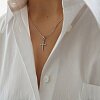 Серебряный крестик с фианитами Miestilo