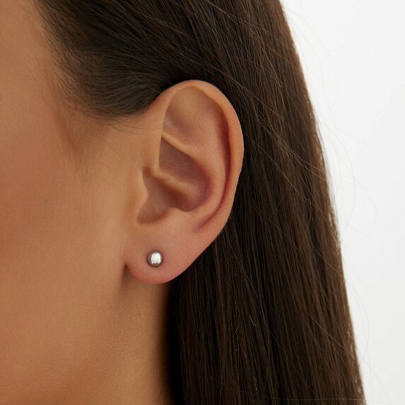 Серьги BASIC из серебра Miestilo