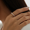 Серебряное кольцо с фианитами Baguette Miestilo