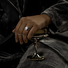 Серебряное кольцо с дорожкой фианитов Miestilo