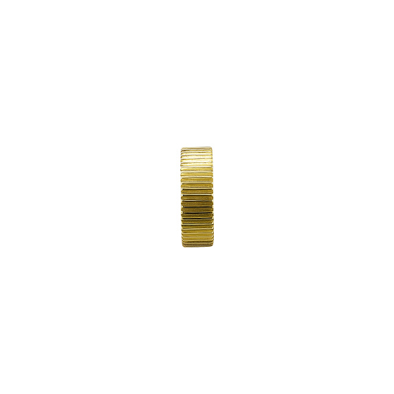 Серебряный кафф без вставок в покрытии желтое золото с фактурной поверхностью  Miestilo