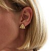 Позолоченные серьги TRINITY в форме треугольника из серебра Miestilo