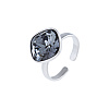 Серебряное кольцо с кристаллами Swarovski® Silver Night Miestilo