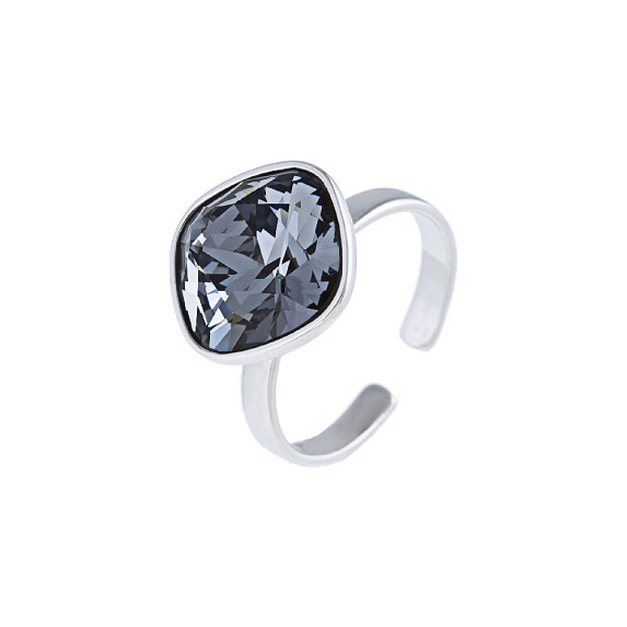 Серебряное кольцо с кристаллами Swarovski® Silver Night Miestilo