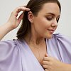 Серебряный кафф со звездой и фианитами Miestilo