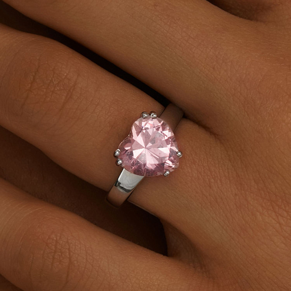 Серебряное кольцо SWEETHEART с сердцем 
 Miestilo