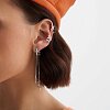 Серьги из серебра со звёздами и фианитами  "Sirius" Miestilo